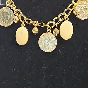 Gold  coins  (fake) bracelet